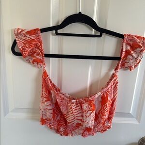 Floral Red Women's Top